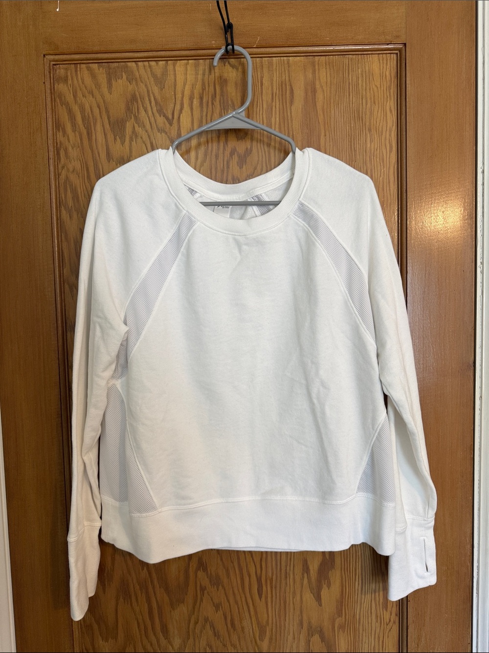 Women's White Crewneck Longsleeve